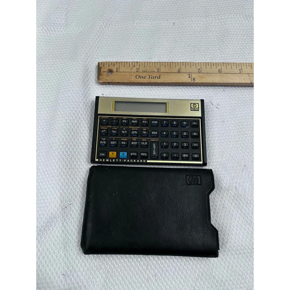 HP 12C Financial Calculator OS Gold Black Programmable Business Unisex